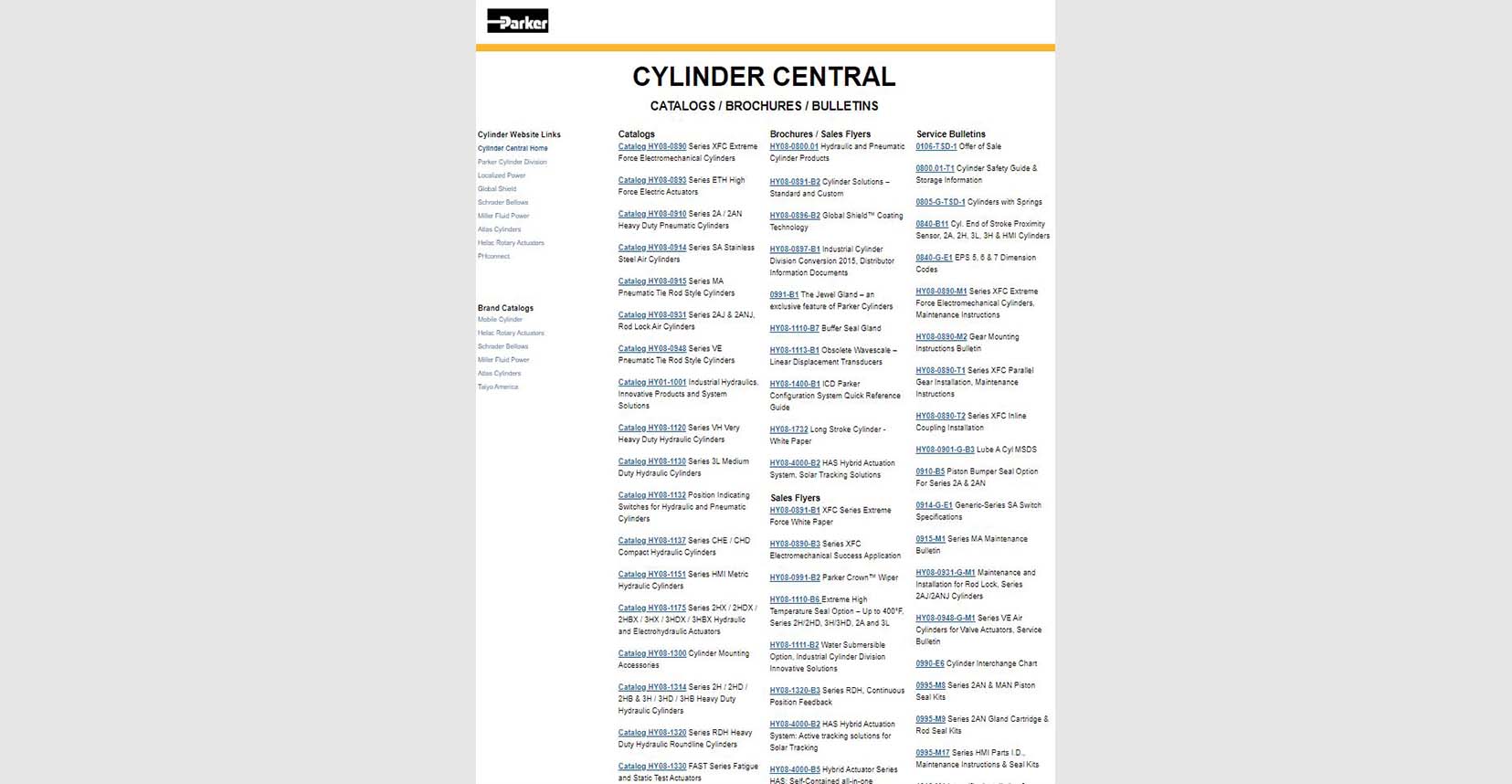 Parker Hannifin MSG Catalogs